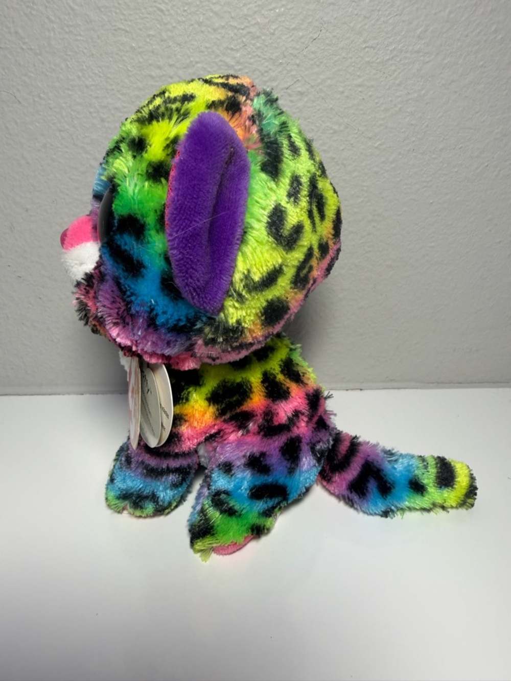 TY Beanie Boos Rainbow Leopard Plush Toy - Dotty - Picture 2 of 8